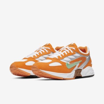 Nike Air Ghost Racer - Férfi Utcai Cipő - Narancssárga/Platina/Fehér/Zöld